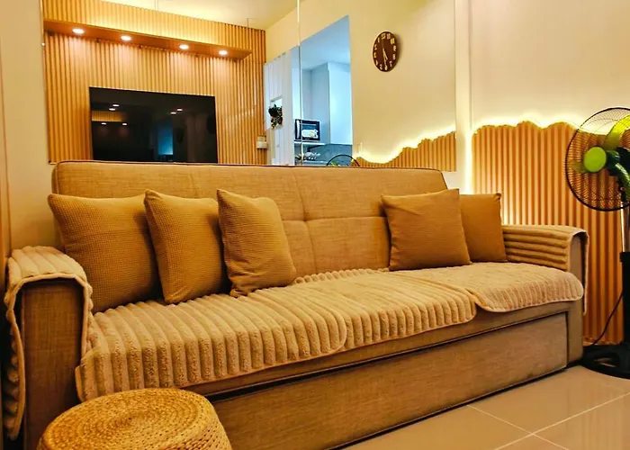 Cozy Modern 1br Light Residences With 55 Inches 4k Tv Apartment *
